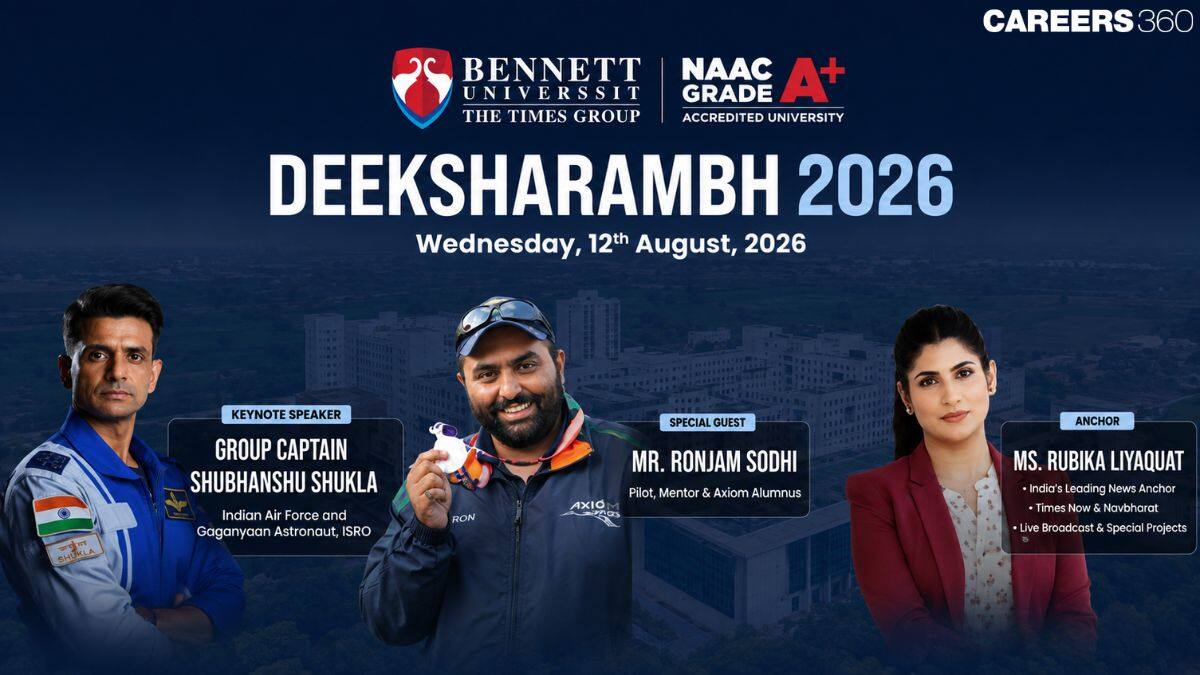 Gaganyatri Shubhanshu Shukla to Welcome Bennett University's Class of 2026 as Chief Guest at UG Deeksharambh